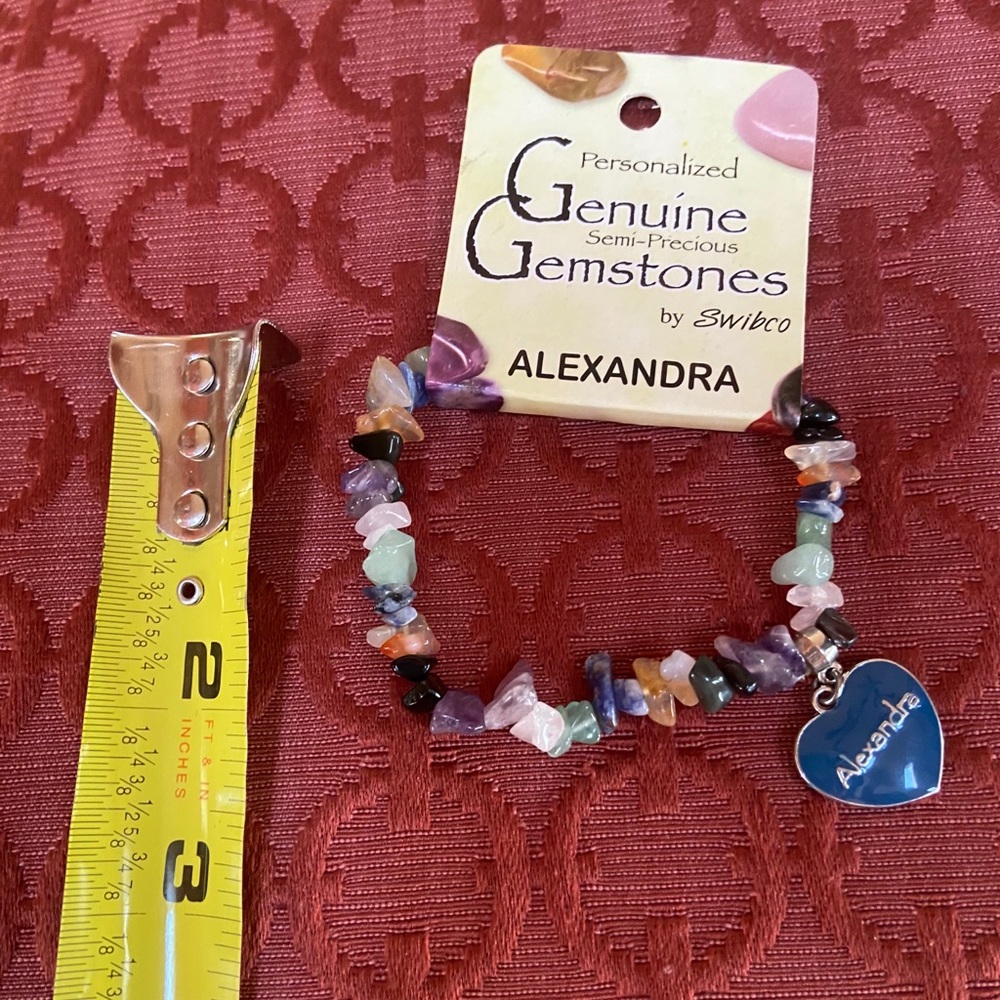 NWT Personalized gem stone bracelet - Alexandra
